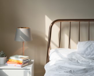 A bedroom with allergies.