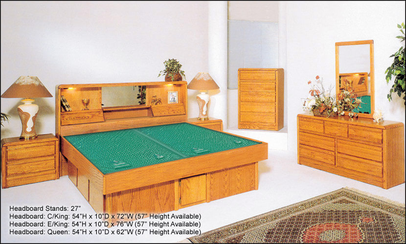 Large Oak Board Frame in Bedroom Set Up